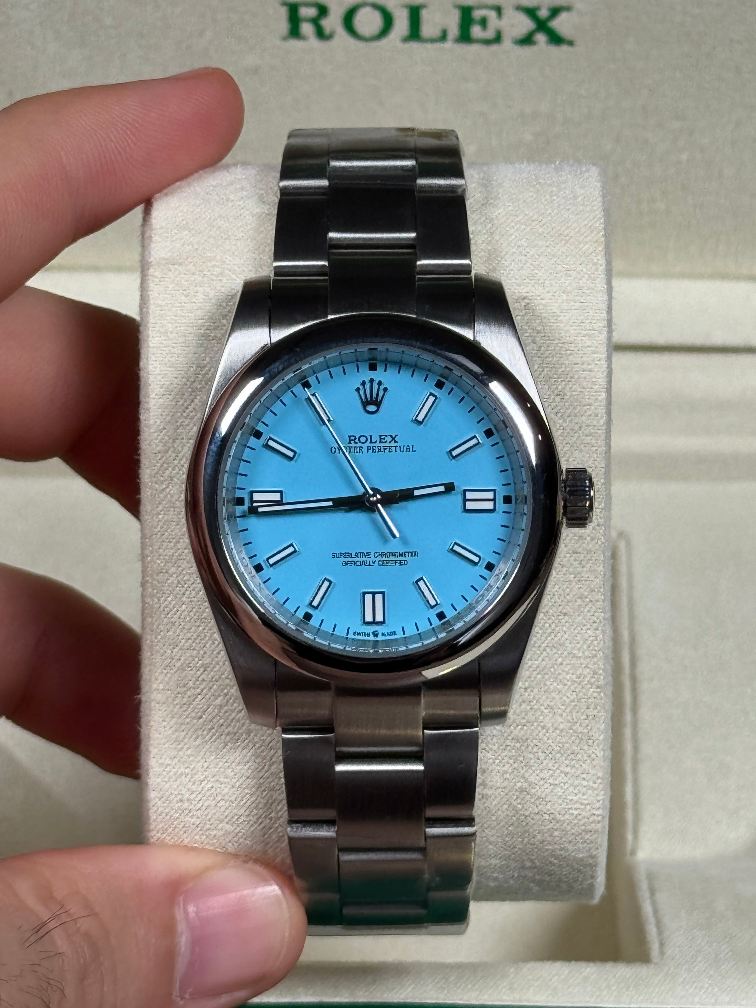 Rolex Oyster Perpetual 41 mm – Esfera Azul Turquesa