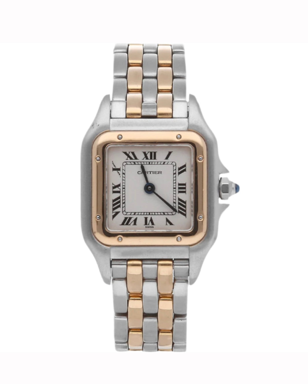 CARTIER PANTHERE PLATEADO DORADO ROSA